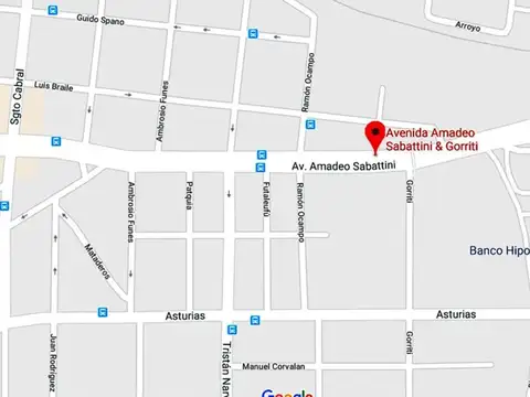 Local  Barrio Rivadavia, sobre Av. Sabattini esquina Gorritti