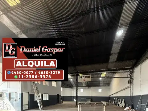 ALQUILER – GALPÓN / DEPÓSITO DE 1.000 M2 – REFACCIONADO A NUEVO
