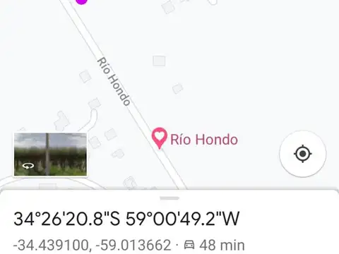 Terreno en Venta 37  mts Frente