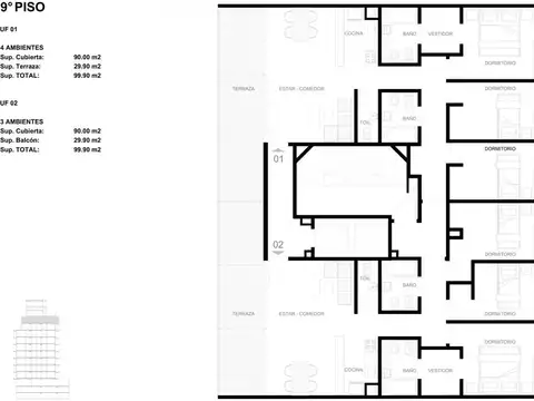 Departamento semipiso en pozo de cuatro ambientes - Venta - Bajo Belgrano - Excelente oportunidad.