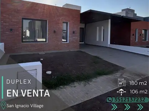 DUPLEX 2 DORMITORIOS - SAN IGNACIO VILLAGE