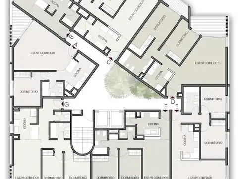 Departamento 2 ambientes con 1 baño