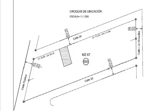 Terreno en Venta 37  mts Fondo