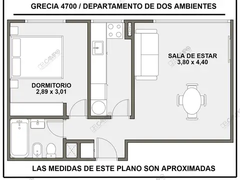 Departamento en Alquiler de 2 ambientes