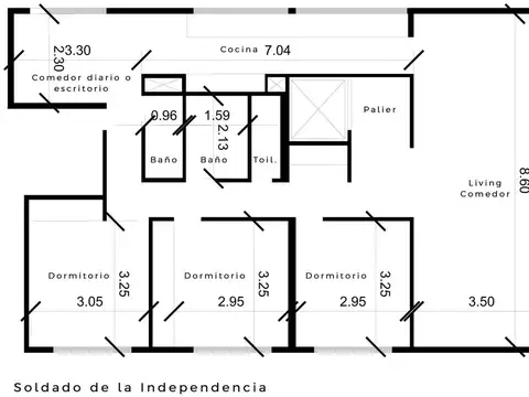 Venta Departamento 4 ambientes Las Cañitas