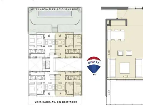 Departamento 3 ambientes con 2 baños
