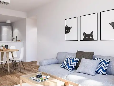 Departamento 2 ambientes - Disposición Contrafrente con excelente vista - Barrio de San Telmo