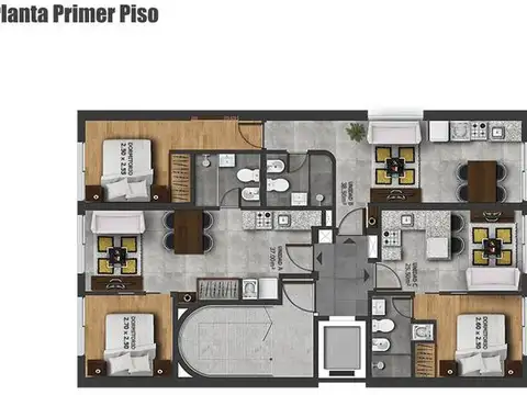 Departamento en Venta de 1 dormitorio