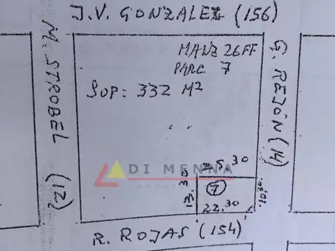 Terreno en Venta de 332,0 m2