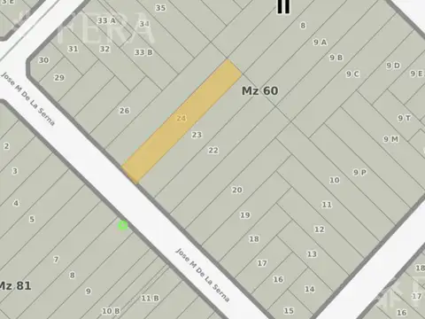 Terreno en Venta 10  mts Frente