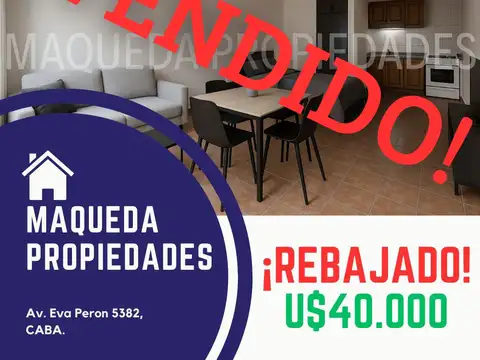 MONOAMBIENTE AL FRENTE EN P.B. ¡ OPORTUNIDAD !