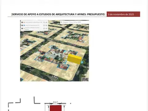 Terreno en Venta en Colegiales, USD 485.000