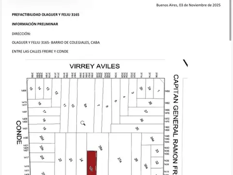 Venta de Lote en Colegiales, Capital Federal