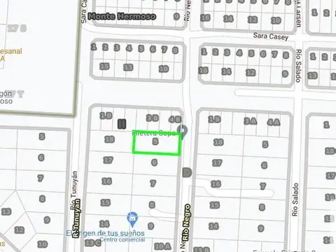 Terreno en Venta 40  mts Fondo