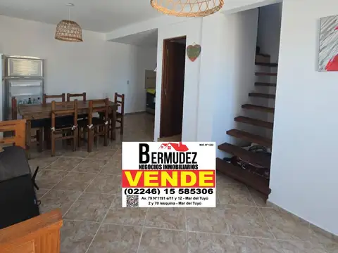 Duplex venta 3 amb Mar del tuyu calle 64 entre 1 y costanera