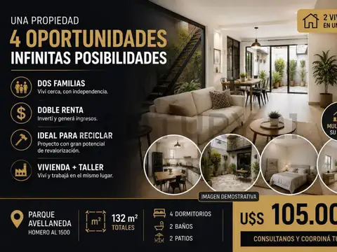 VENTA DOS PH EN UN MISMO LOTE IDEAL VIVIENDA MULTIFAMILIAR. IDEAL RENTA