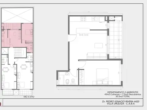Departamento en Venta de 1 dormitorio
