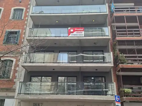 2 AMB con 2 baños A ESTRENAR - Balcón al frente