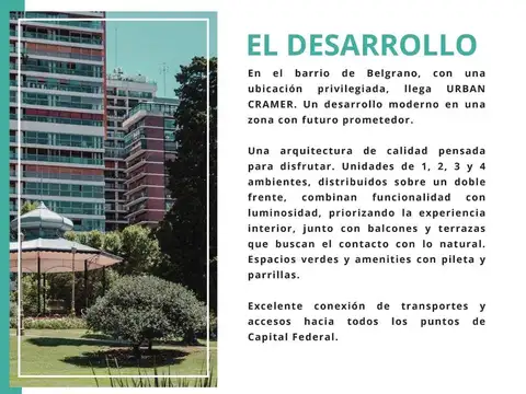 Departamento Monoambiente con 1 baño
