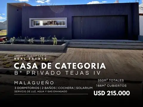Venta Casa De Diseño De 3 Dormitorios En Tejas 4 – Malagueño