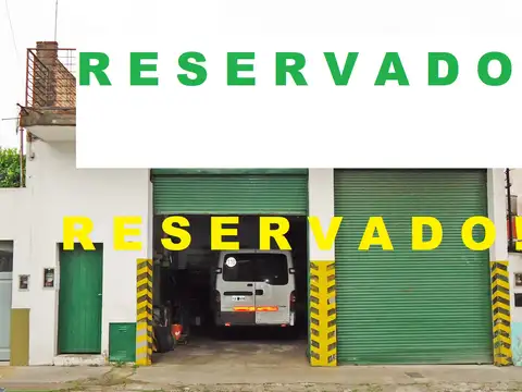 R E S E R V A D O    ZONA INDUSTRIAL   TALLER - GALPÓN de 193 m2 CUBIERTOS
