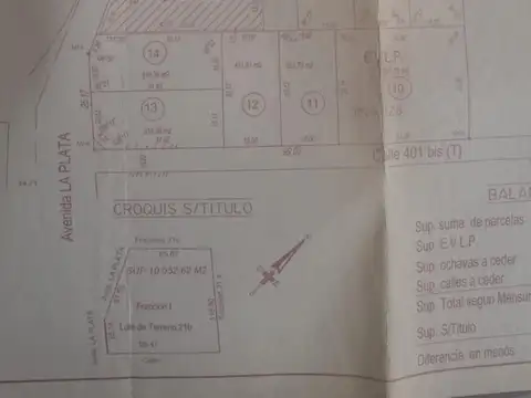 Terreno en Venta 60  mts Fondo