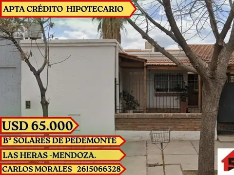 Bº Solares del pedemonte - casa en venta - Las heras.