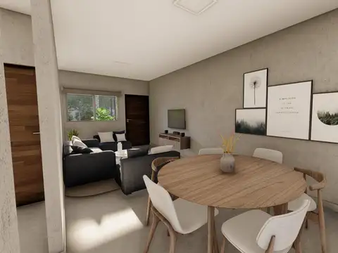 Departamento 3 ambientes con 2 baños