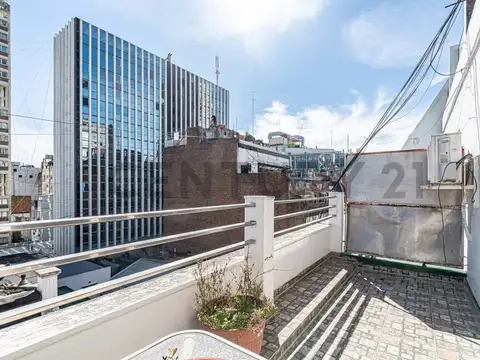 Oficina de 2 ambientes con balcón terraza en excelente ubicación