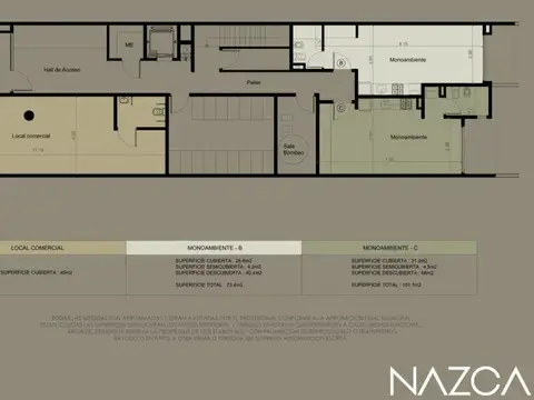 Departamento en Venta de Monoambiente