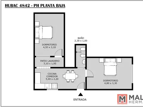 Hubac 4842 , Piso PB
