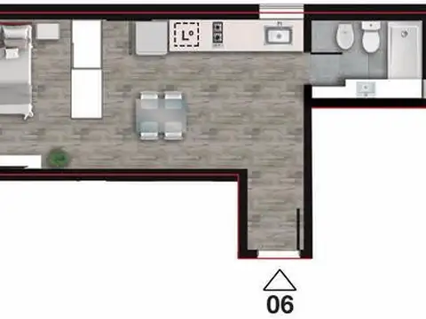 VENTA - Departamento monoambiente en construcción. Centro, Rosario.