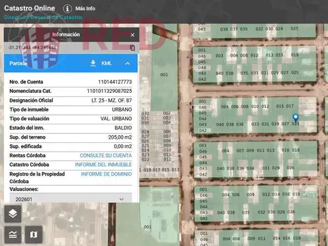 Terreno en Venta en Arguello Norte, USD 13.000
