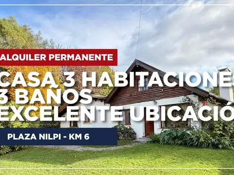 Casa en Alquiler Permanente 4 ambientes Km 6