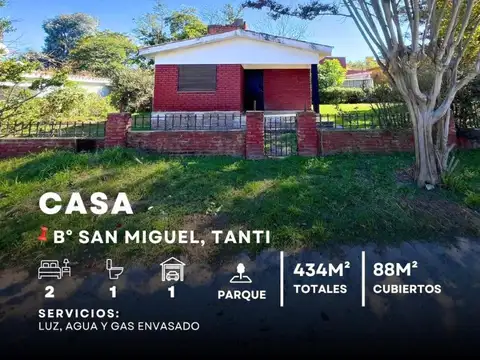 Venta Casa Esquina Apta Crédito En Barrio San Miguel - Tanti A 200 Mts De La Ruta