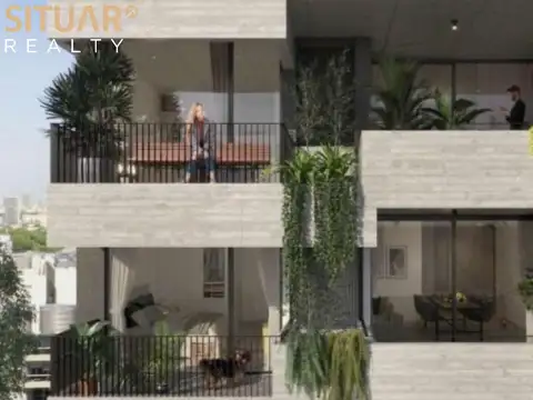 Departamento 2 ambientes con 2 baños