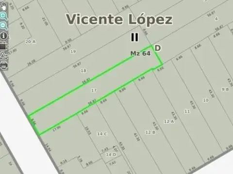 Terreno en Venta en Florida Belgrano/Oeste, USD 370.000