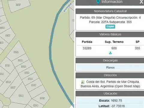 Terreno en Venta de 600,0 m2