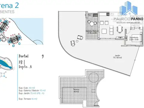 Departamento en Venta de 2 ambientes