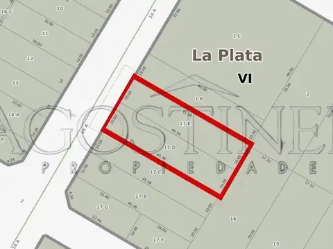 LOTE EN VENTA EN CITY BELL CENTRO - IDEAL DESARROLLO INMOBILIARIO