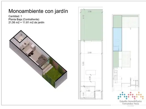 Departamento en Venta de Monoambiente