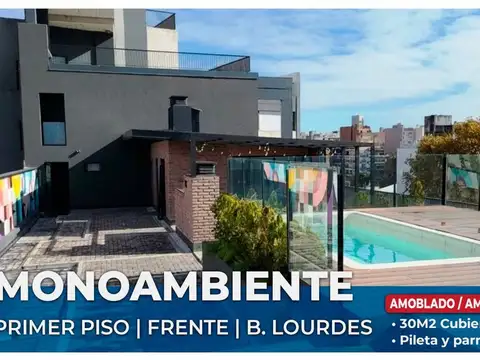 MONOAMBIENTE AMOBLADO VENTA B. LOURDES PRIMER PISO