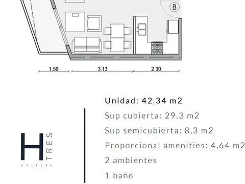Departamento en Flores