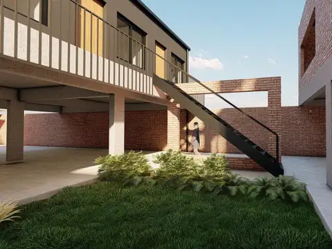 Departamento a estrenar 3 ambientes en venta en lujan planta baja con patio y cochera