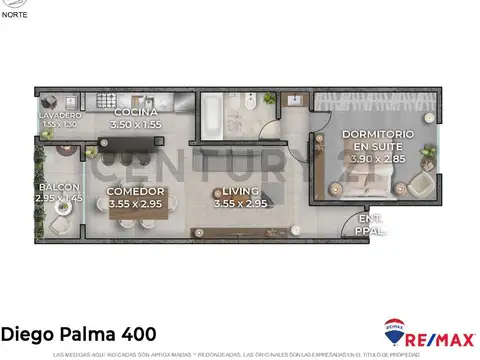 Diego Palma 400, Piso 2