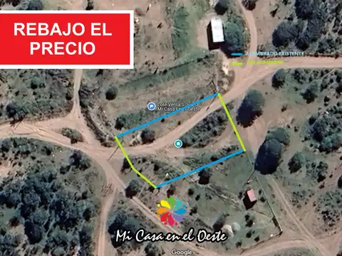 Terreno con salida a 2 calles