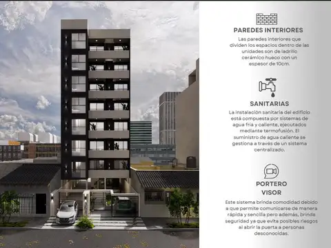 Departamento 2 ambientes con 1 baño