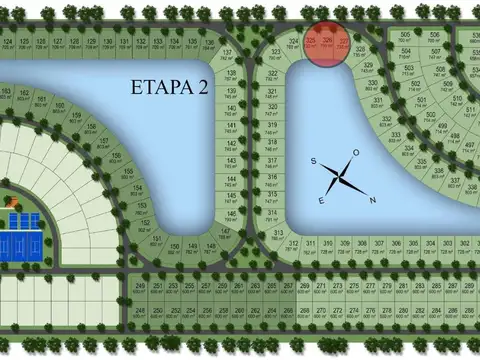 Lote/terreno 700m2 a laguna en venta, Damasia al Sur, Canning, Ezeiza
