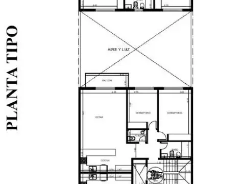 Departamento 3 ambientes con 2 baños