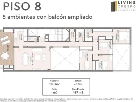 Departamento en Venta en Parque Centenario, USD 460.000